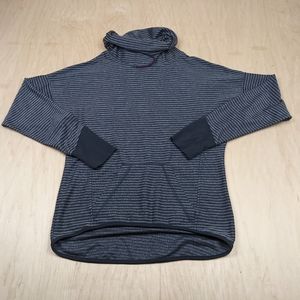 Mondetta, Striped Cowlneck, Popover Athletic Top (M)